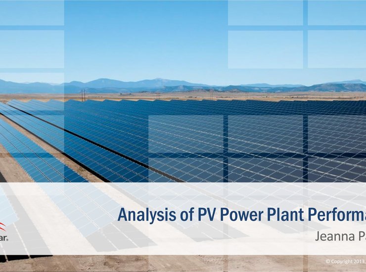 Analysis of PV Power Plant Performance