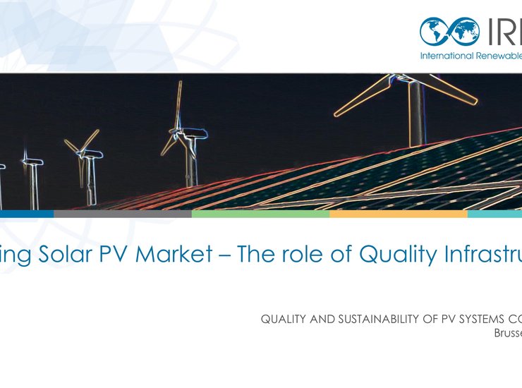 Boosting Solar PV Market – The role of Quality Infrastructure