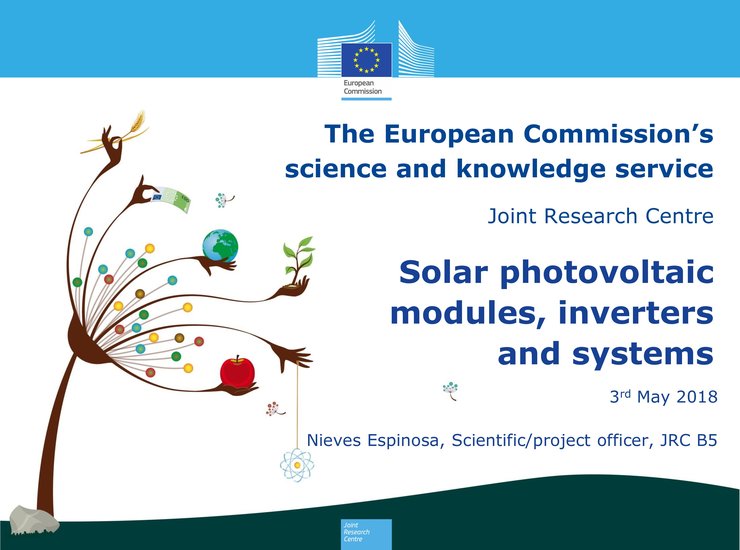 Current status of the joint preparatory study on Eco-Design, Eco-Labeling, Energy Labeling and Green Public Procurement of photovoltaic panels, inverters and PV systems