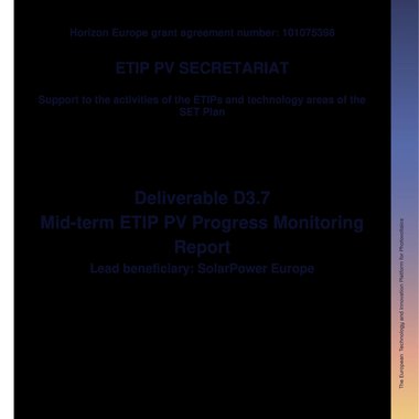 D3.7 Mid-Term ETIP PV Monitoring Report