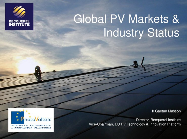 Global PV Market and Industry status