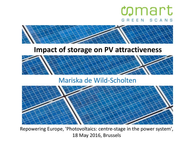 Impact of storage on PV attractiveness