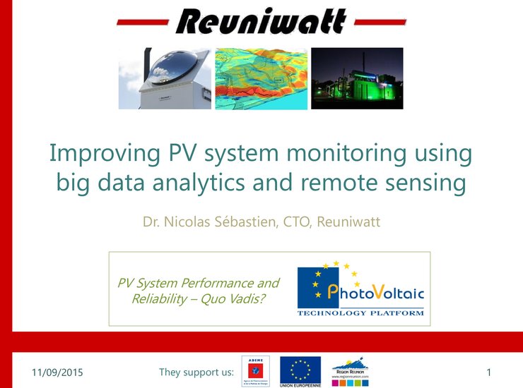 Improving PV System Monitoring Using Big Data Analytics And Remote Sensing