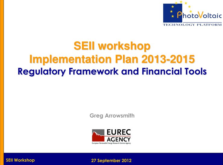 Regulatory Framework and Financial Tools