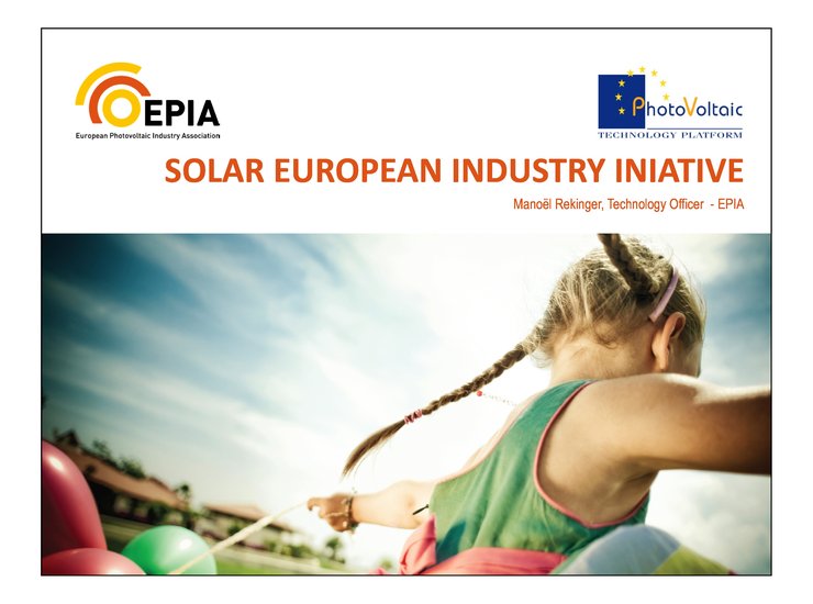 SOLAR EUROPEAN INDUSTRY INIATIVE