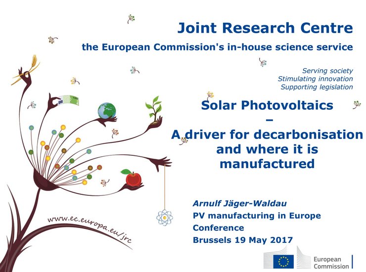 Solar Photovoltaics – A driver for decarbonisation and where it is manufactured
