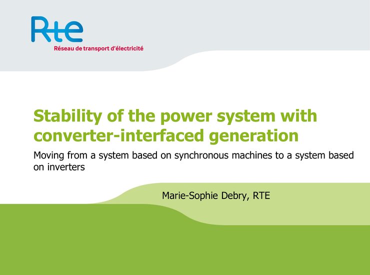 Stability of the power system with converter-interfaced generation
