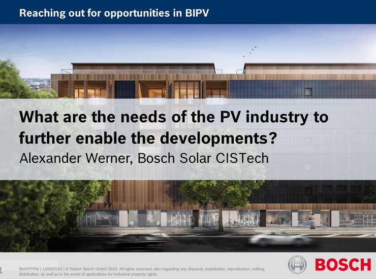 What are the needs of the PV industry to further enable the developments